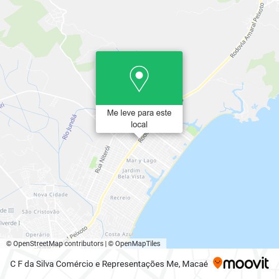 C F da Silva Comércio e Representações Me mapa
