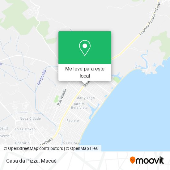 Casa da Pizza mapa