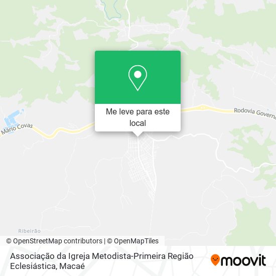 Associação da Igreja Metodista-Primeira Região Eclesiástica mapa