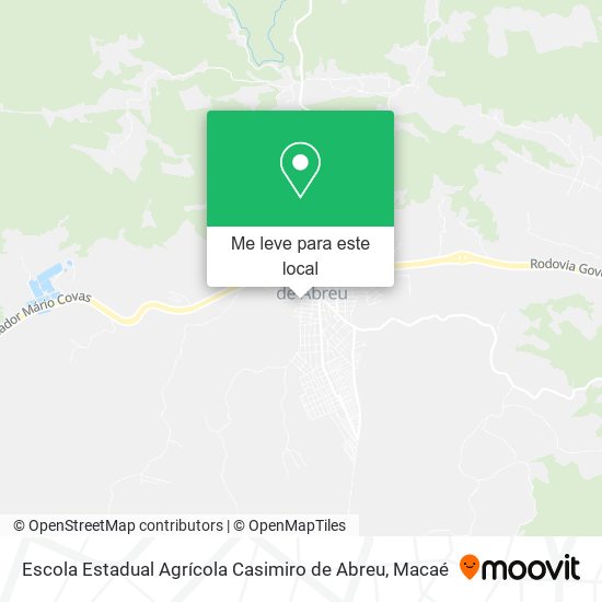 Escola Estadual Agrícola Casimiro de Abreu mapa