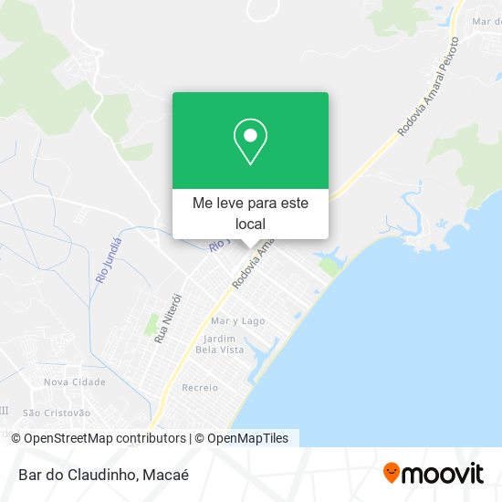 Bar do Claudinho mapa