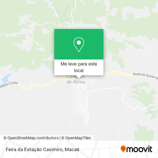Feira da Estação Casimiro mapa