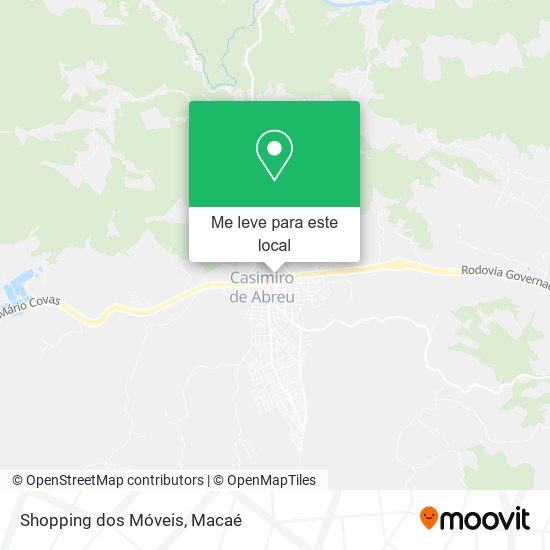 Shopping dos Móveis mapa