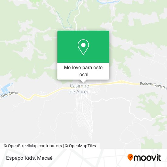 Espaço Kids mapa