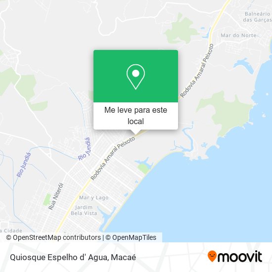 Quiosque Espelho d' Agua mapa
