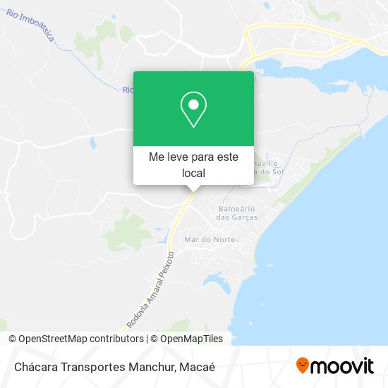 Chácara Transportes Manchur mapa