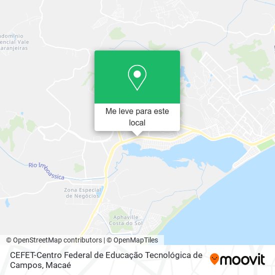CEFET-Centro Federal de Educação Tecnológica de Campos mapa