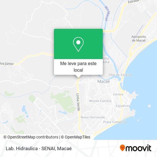 Lab. Hidraulica - SENAI mapa