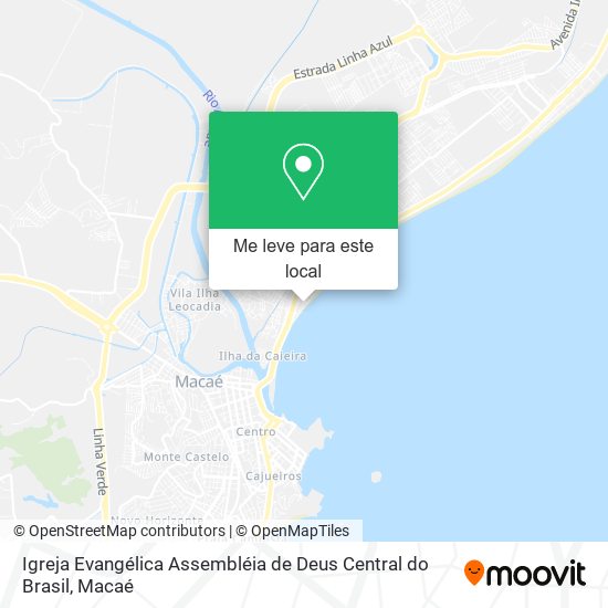 Igreja Evangélica Assembléia de Deus Central do Brasil mapa