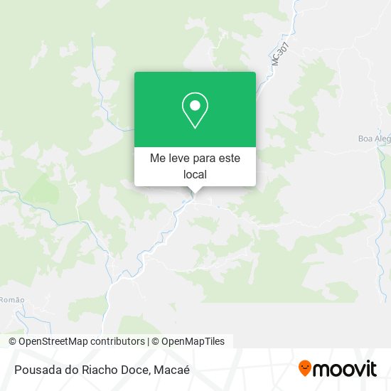 Pousada do Riacho Doce mapa