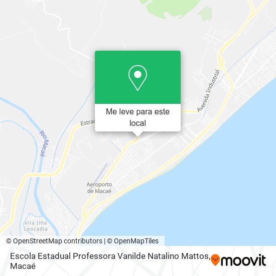Escola Estadual Professora Vanilde Natalino Mattos mapa