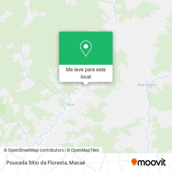 Pousada Sítio da Floresta mapa