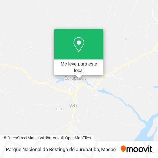 Parque Nacional da Restinga de Jurubatiba mapa