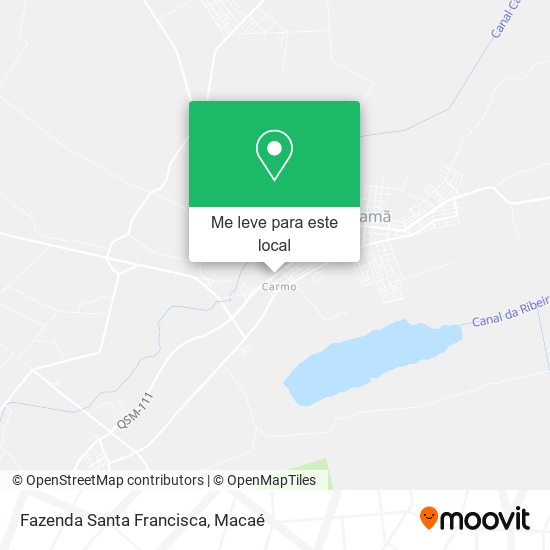 Fazenda Santa Francisca mapa