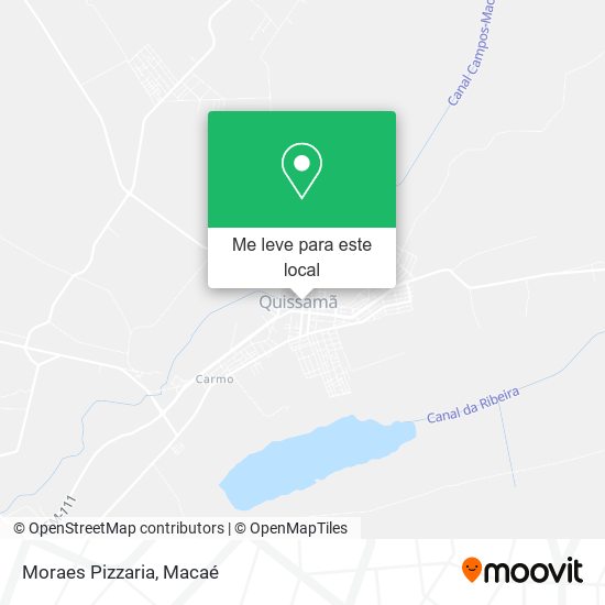 Moraes Pizzaria mapa