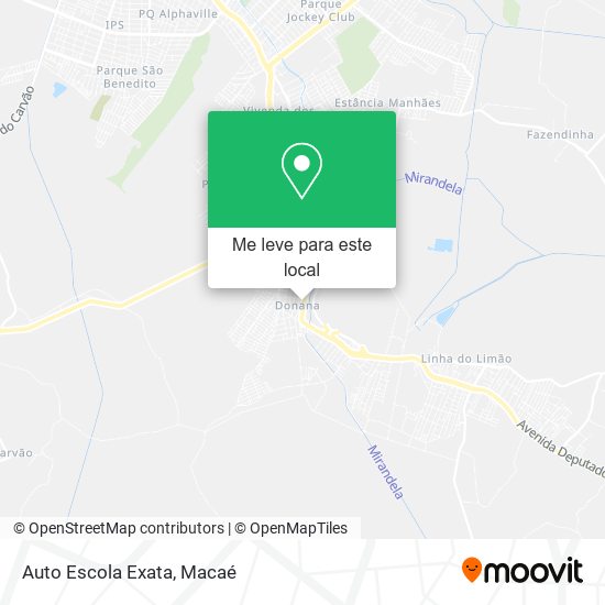 Auto Escola Exata mapa