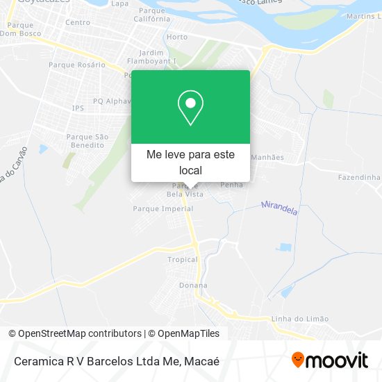 Ceramica R V Barcelos Ltda Me mapa