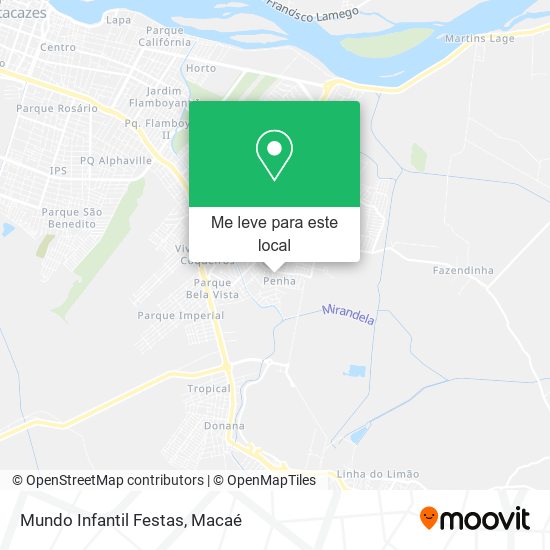 Mundo Infantil Festas mapa