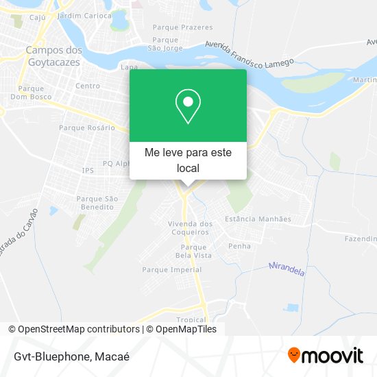 Gvt-Bluephone mapa