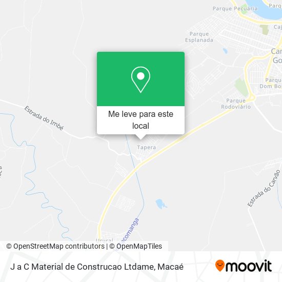 J a C Material de Construcao Ltdame mapa