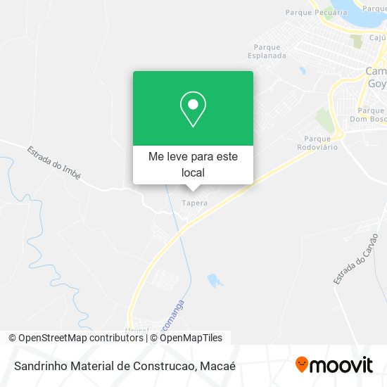 Sandrinho Material de Construcao mapa