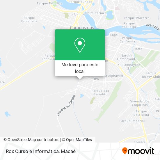 Rox Curso e Informática mapa