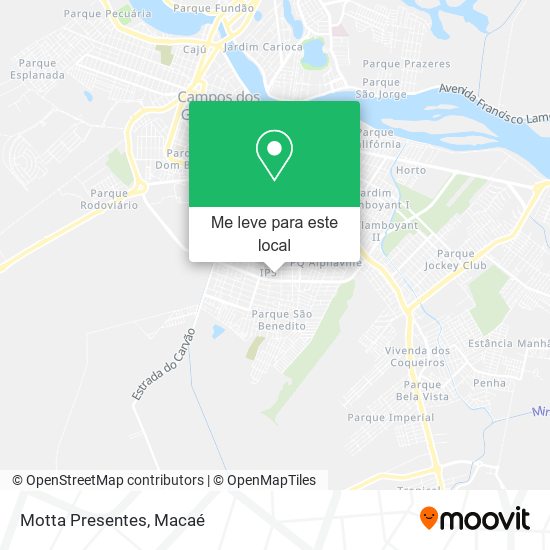 Motta Presentes mapa