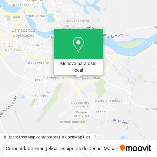 Comunidade Evangélica Discípulos de Jesus mapa