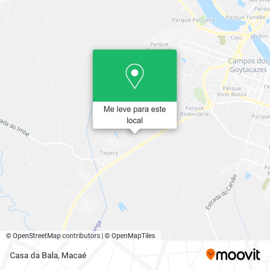 Casa da Bala mapa