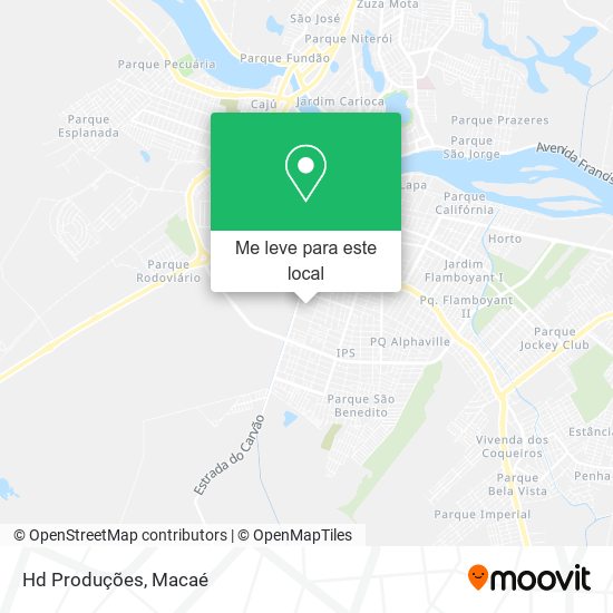 Hd Produções mapa