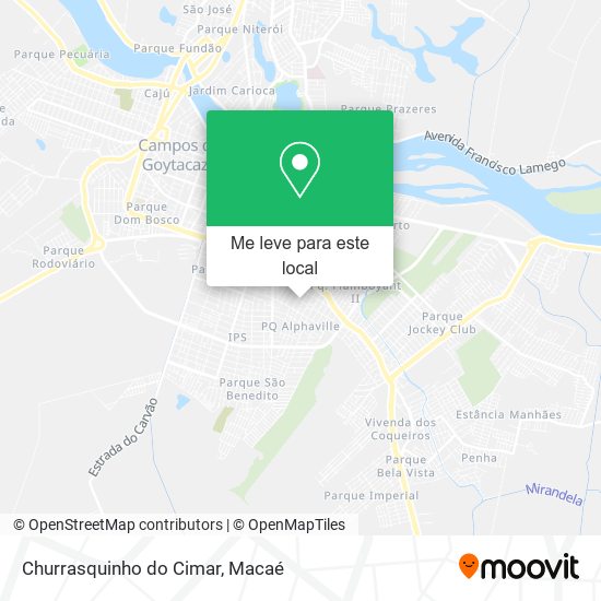 Churrasquinho do Cimar mapa