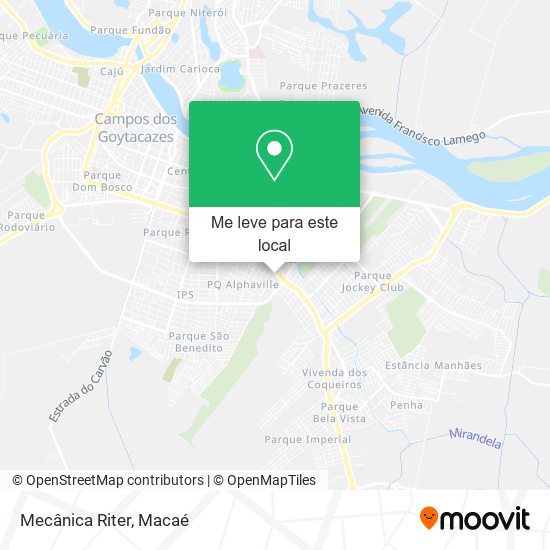 Mecânica Riter mapa