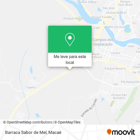 Barraca Sabor de Mel mapa