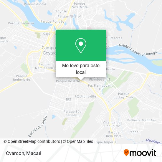 Cvarcon mapa