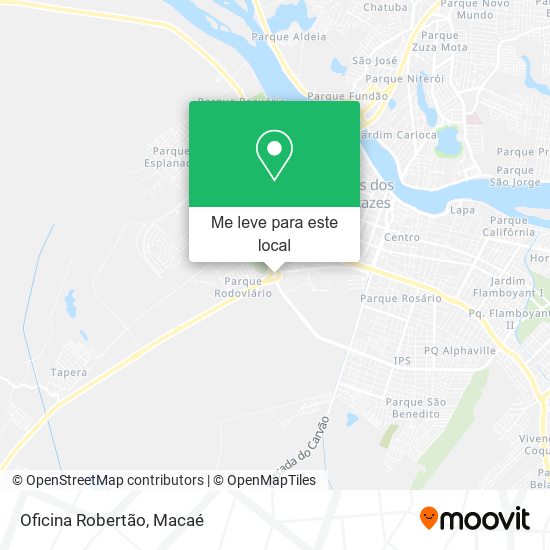 Oficina Robertão mapa