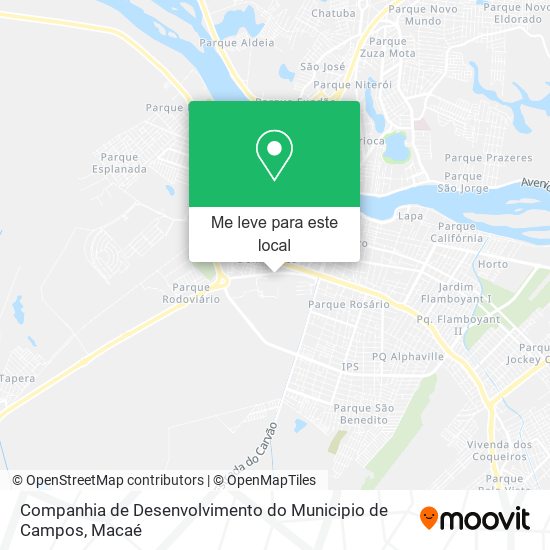 Companhia de Desenvolvimento do Municipio de Campos mapa