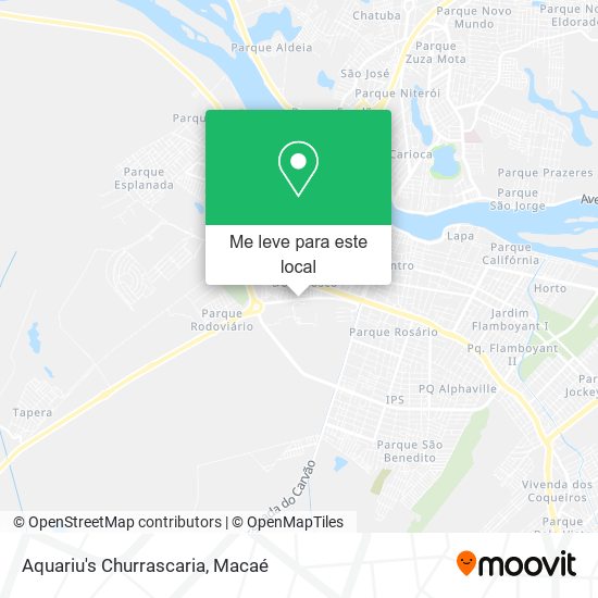 Aquariu's Churrascaria mapa