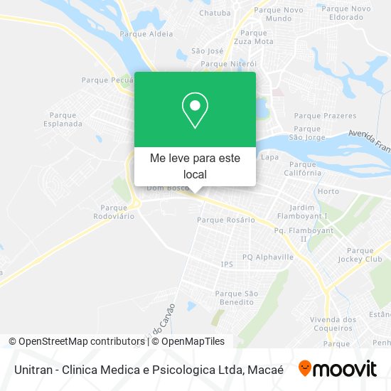 Unitran - Clinica Medica e Psicologica Ltda mapa