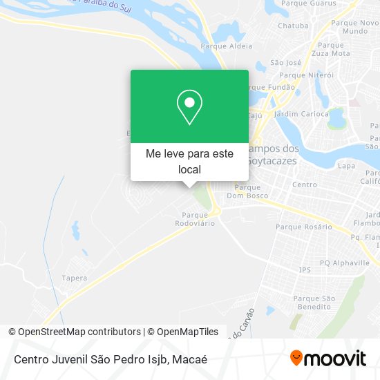 Centro Juvenil São Pedro Isjb mapa