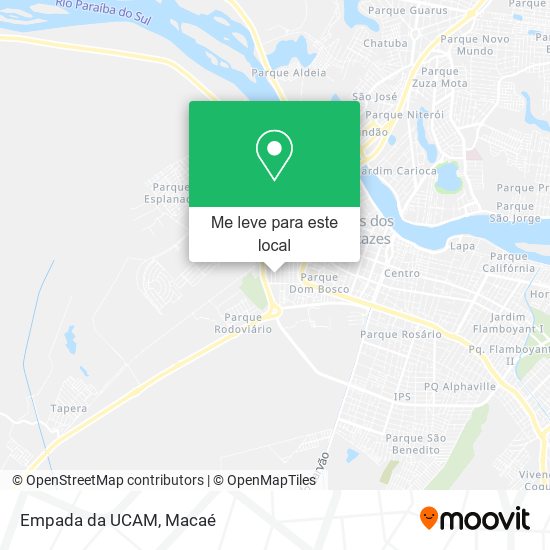 Empada da UCAM mapa