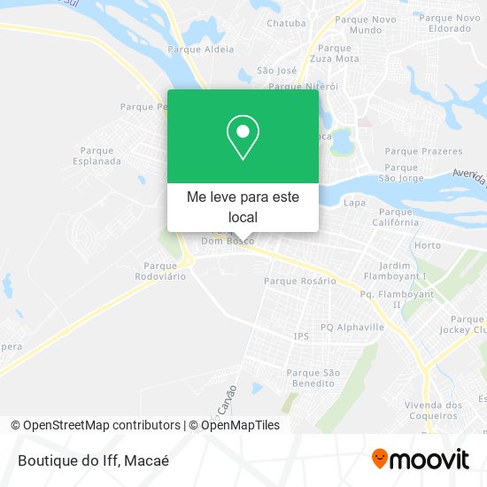 Boutique do Iff mapa
