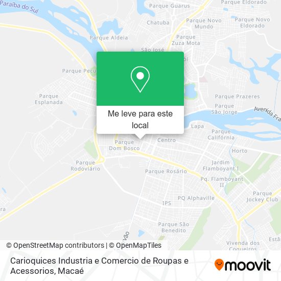 Carioquices Industria e Comercio de Roupas e Acessorios mapa
