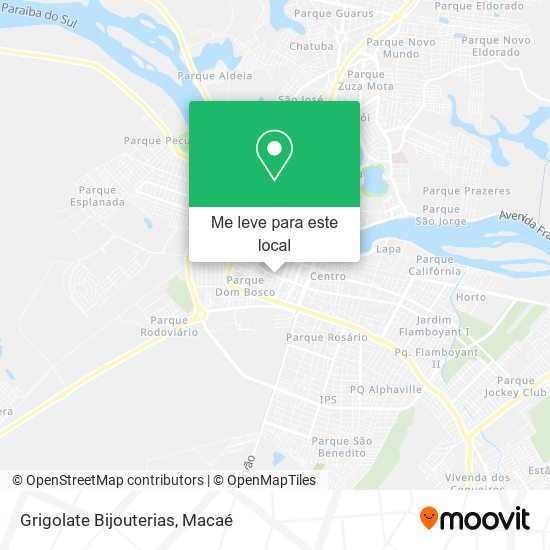 Grigolate Bijouterias mapa