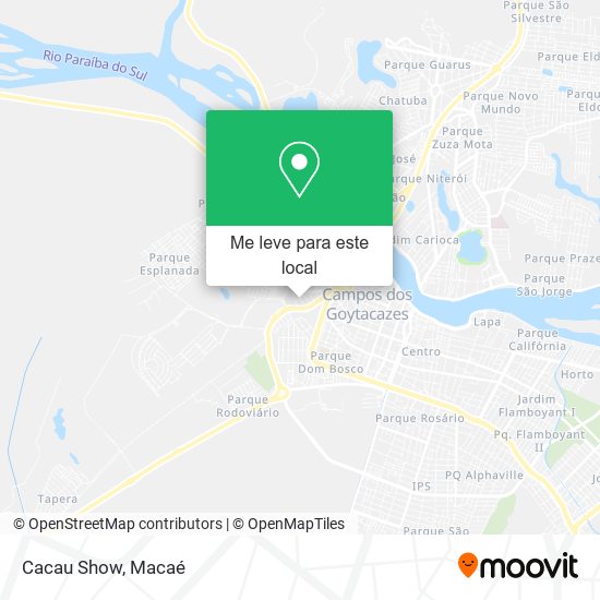 Cacau Show mapa