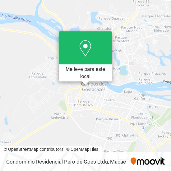 Condomínio Residencial Pero de Góes Ltda mapa