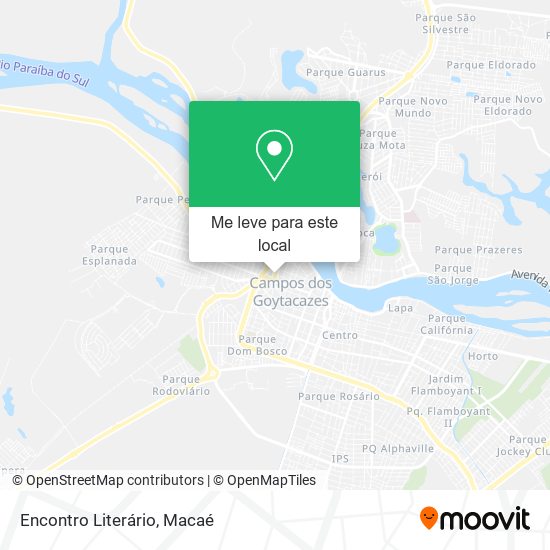 Encontro Literário mapa