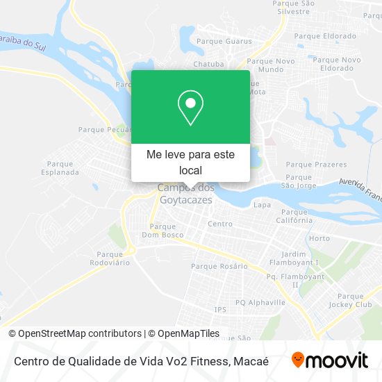 Centro de Qualidade de Vida Vo2 Fitness mapa
