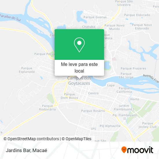 Jardins Bar mapa