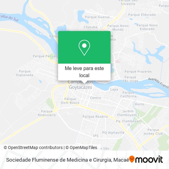 Sociedade Fluminense de Medicina e Cirurgia mapa