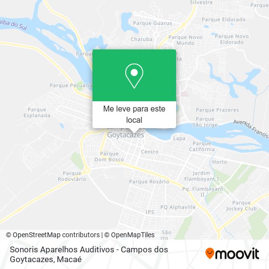 Sonoris Aparelhos Auditivos - Campos dos Goytacazes mapa